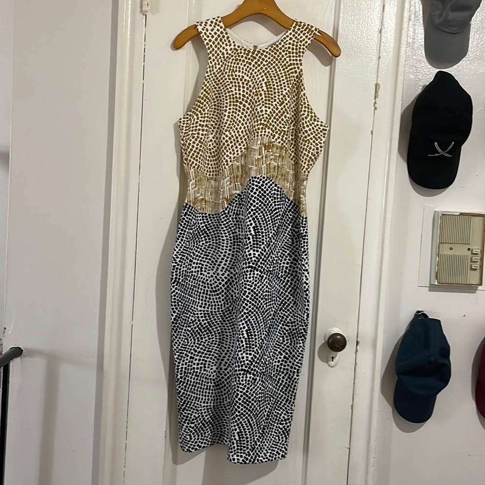 H&M Textured Multi Pattern MIDI Dress